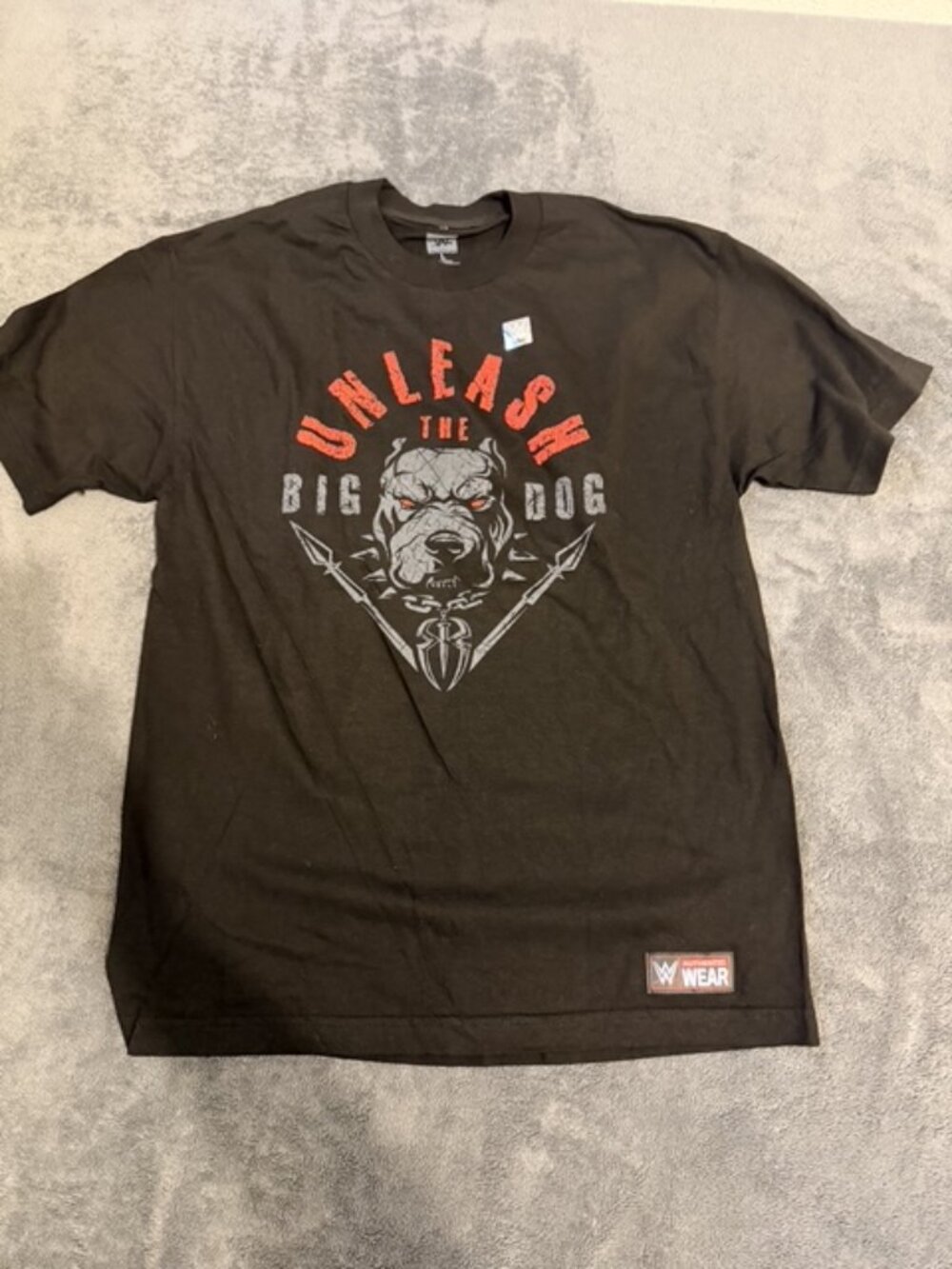 WWE Roman Reigns "Unleash the Big Dog" T-Shirt Mens Large Black